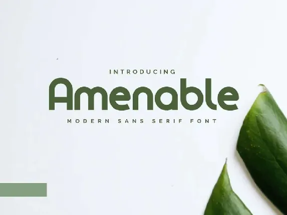 Amenable font