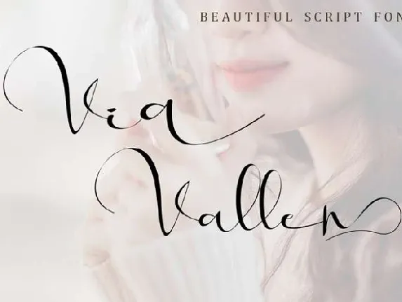 Via Vallen Calligraphy Free font