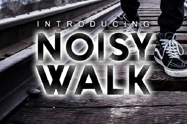 Noisy Walk font