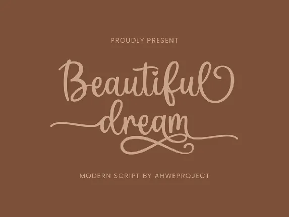 Beautiful Dream font