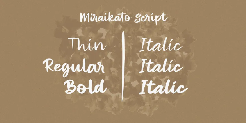 Miraikato Script PERSONAL USE font