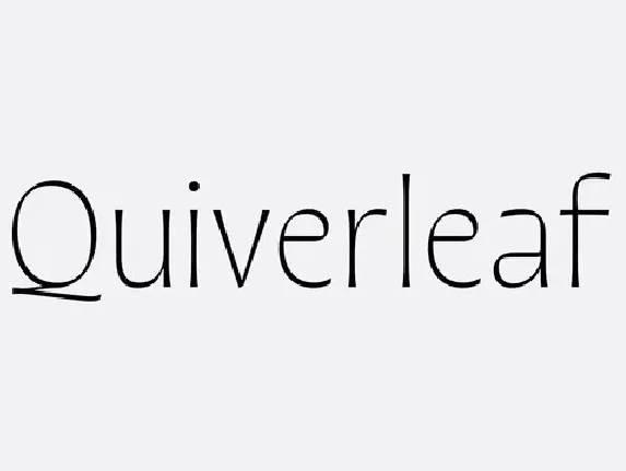 Quiverleaf CF font