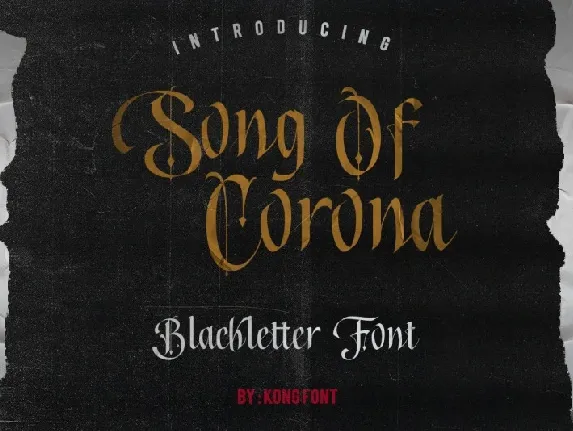 Song of Corona – Blackletter font