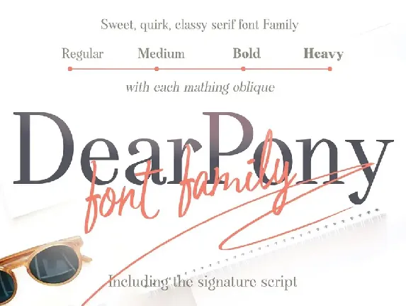 DearPony Serif Family font