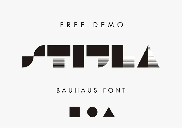 STIJLA Bauhaus-like font