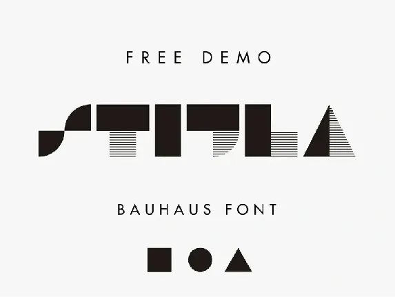 STIJLA Bauhaus-like font