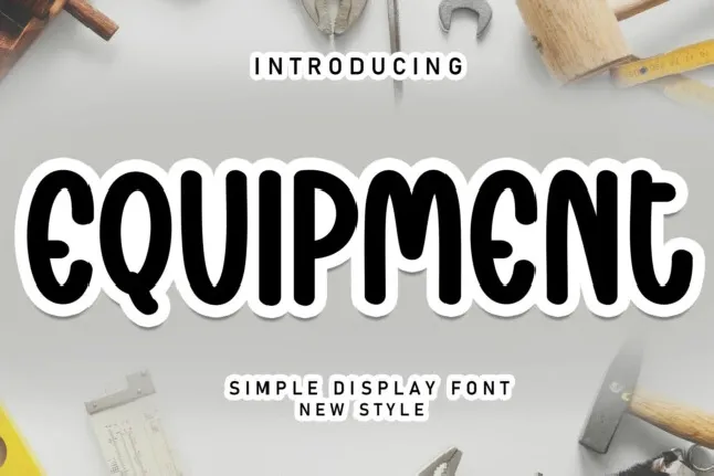 Equipment Display font