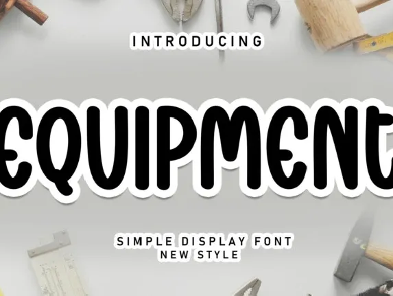 Equipment Display font