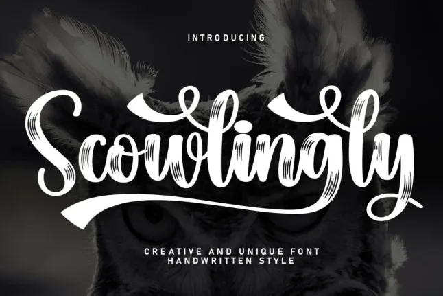 Scowlingly Script font