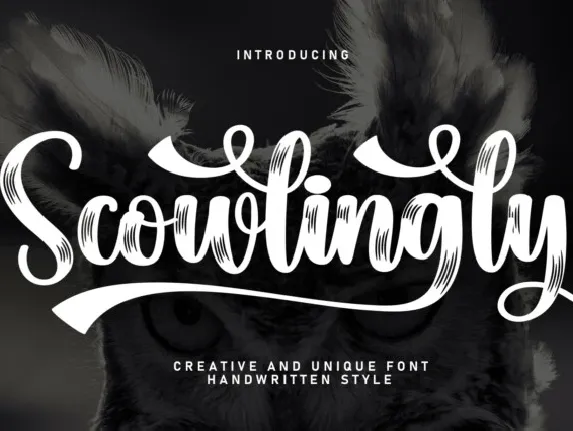 Scowlingly Script font