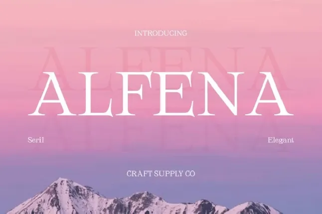 Alfena font