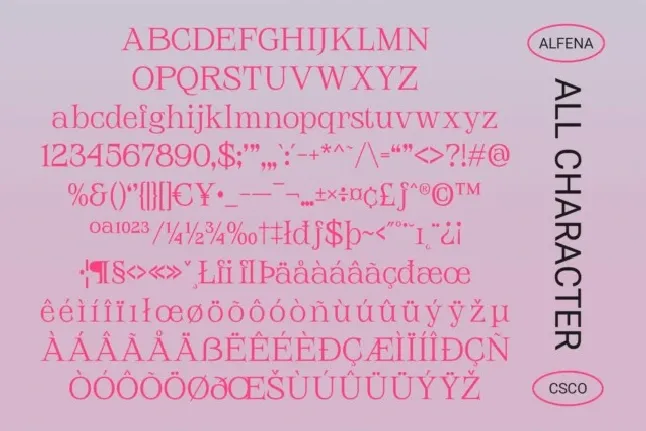 Alfena font