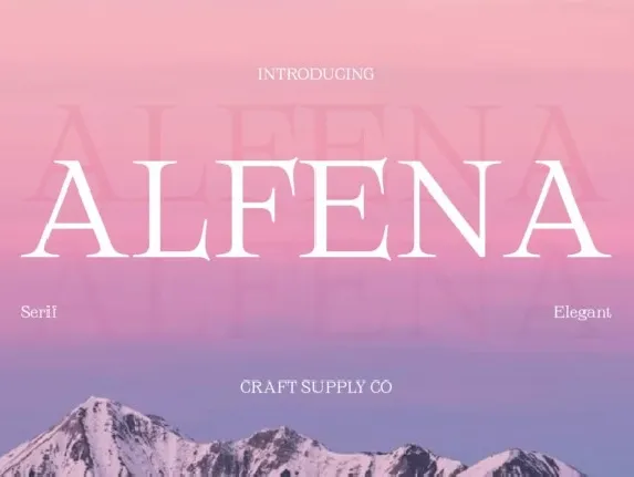 Alfena font