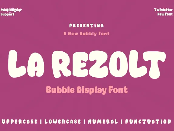 LA REZOLT Trial font