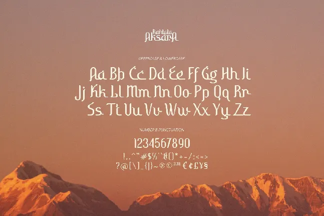 Kantata Aksara font