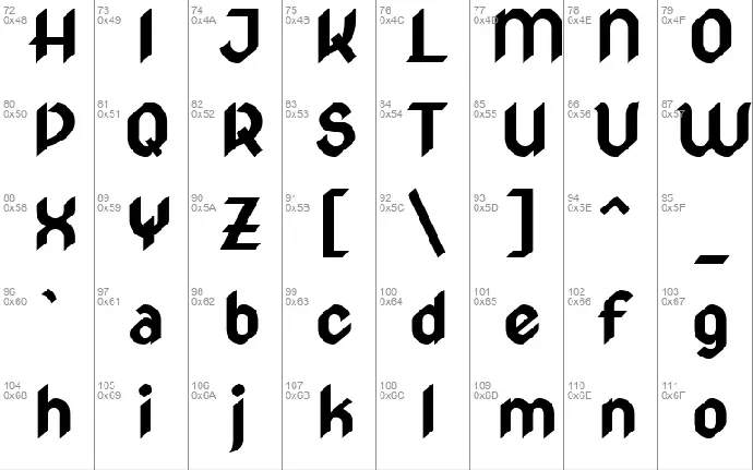 Gothica font