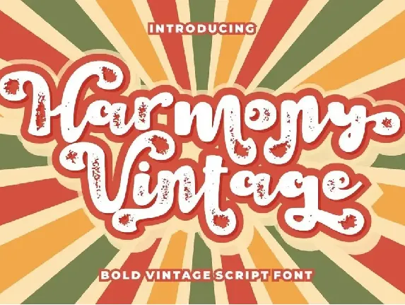 Harmony Vintage font