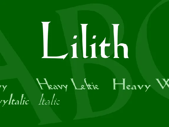 Lilith font