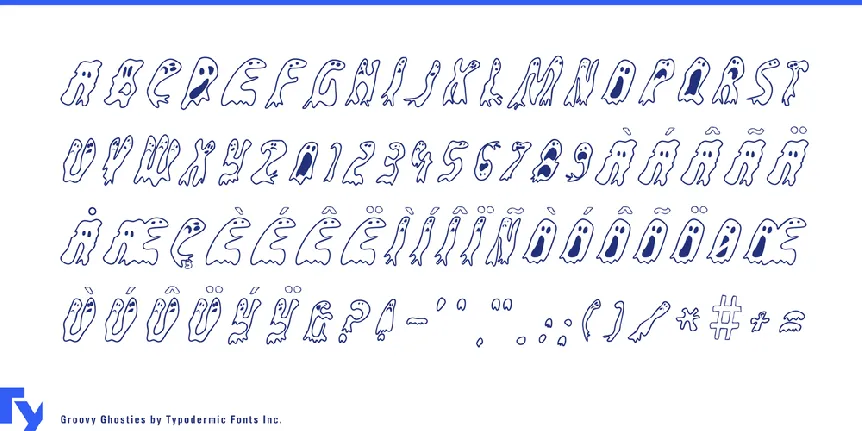 Groovy Ghosties font