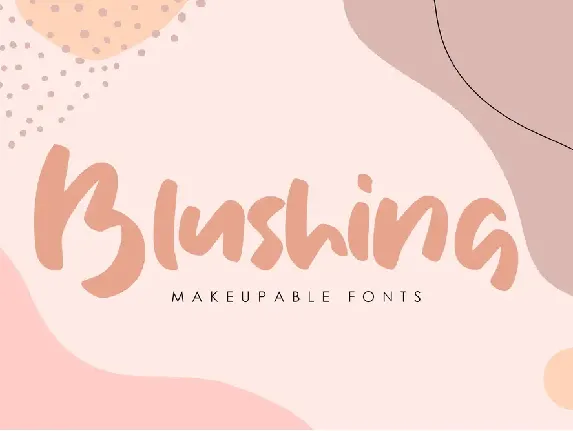 Blushing font