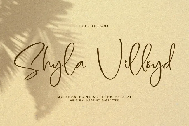 Shyla Villoyd font