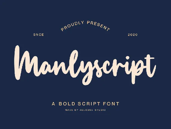 Manlyscript font