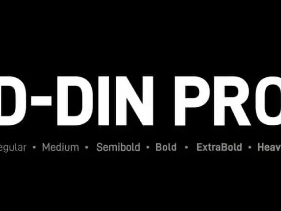 D-DIN PRO Sans Serif Family font