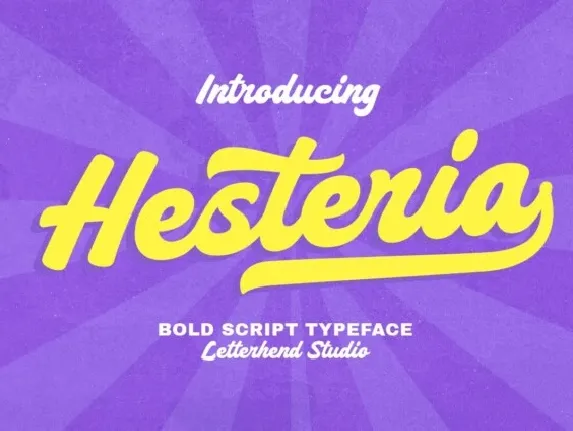 Hesteria font