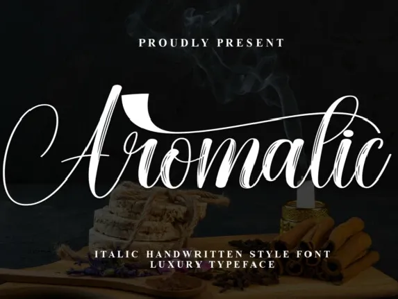 Aromatic Calligraphy font