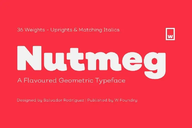 Nutmeg font