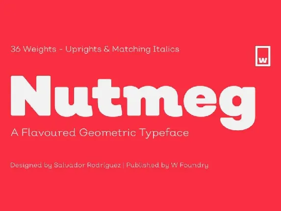 Nutmeg font