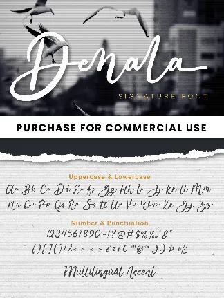 Denala - Personal Use font