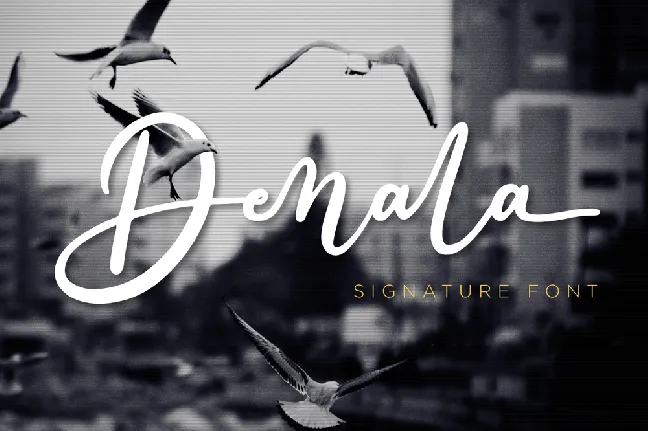 Denala - Personal Use font