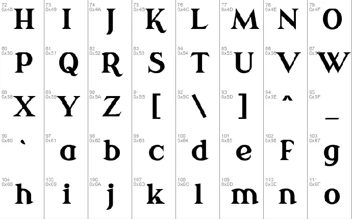 Modern Antiqua font