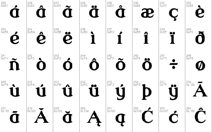 Modern Antiqua font