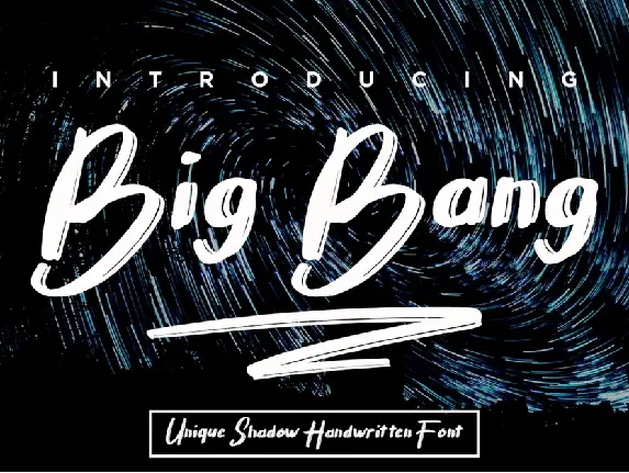 Big Bang font