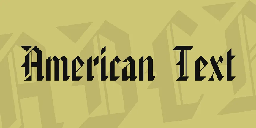 American Text font