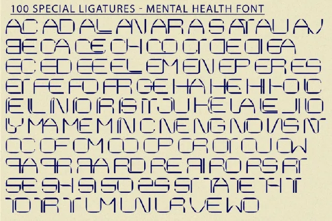 Mental Health font