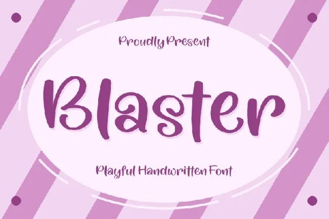 Blaster â€“ Playful Handwritten font