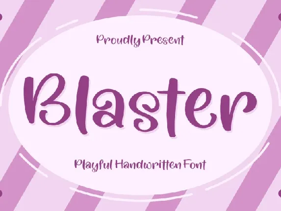 Blaster â€“ Playful Handwritten font