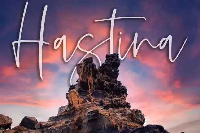 Hastina Script font