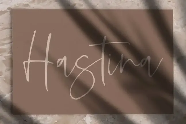 Hastina Script font