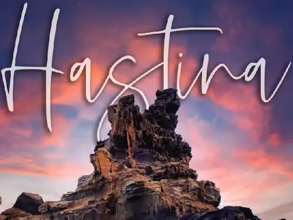 Hastina Script font