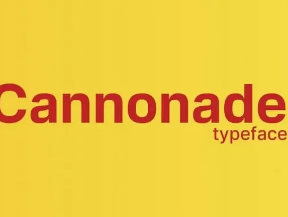 Cannonade Sans Serif font