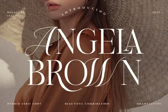 Angela Brown font