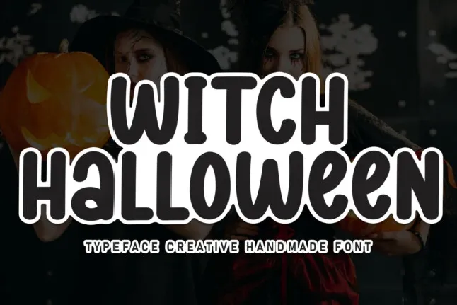 Witch Halloween Display font