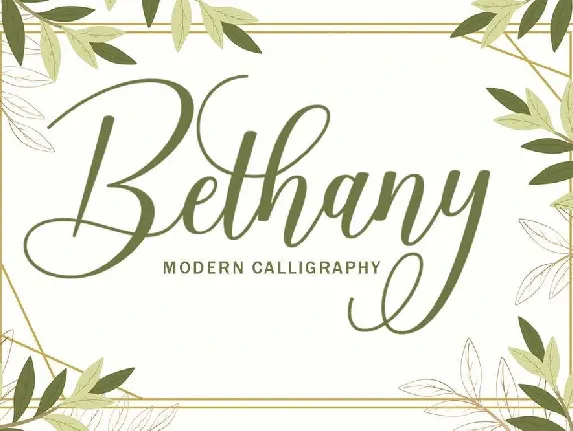 Bethany font