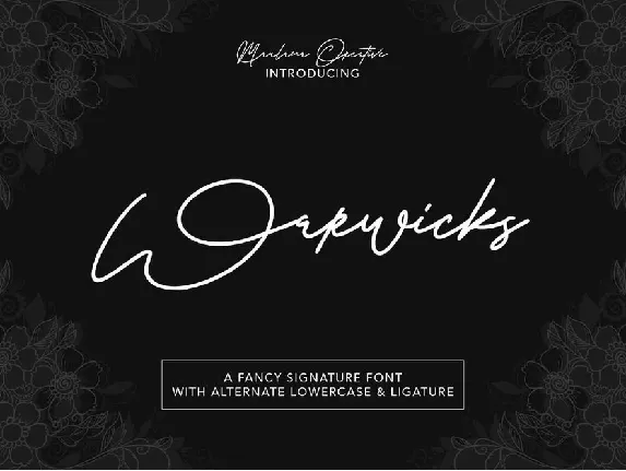 Warwicks font