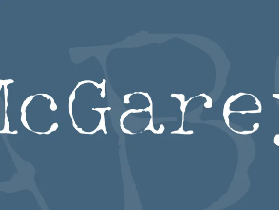 McGarey font