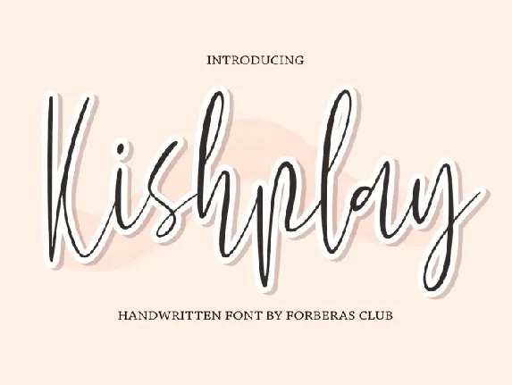 Kishplay font